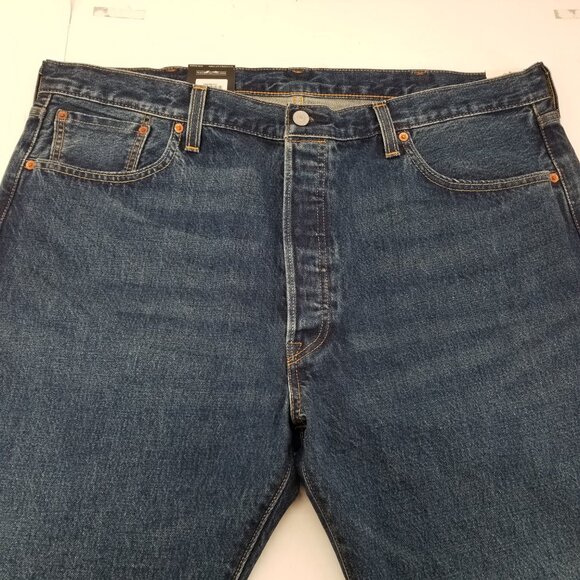 Levi's Premium Men 501 Slim Taper Blue Selvedge Wash Denim Jean 42 X 30 NWT - Picture 5 of 12